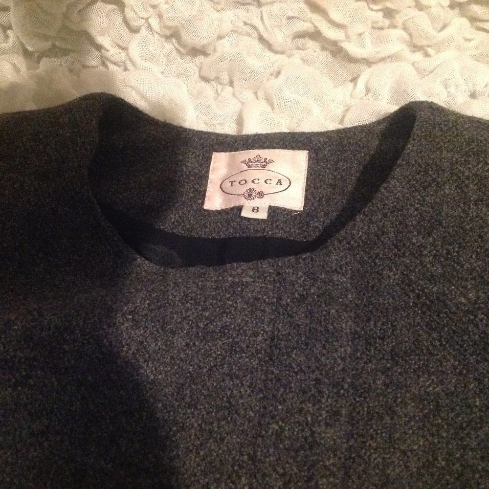 Gray Wool Jacket By Tocca From Neiman Marcus - image 3